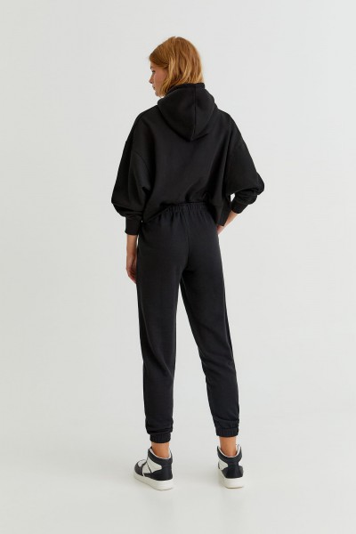 Basic Colored Sweatpants With Elastic Hems