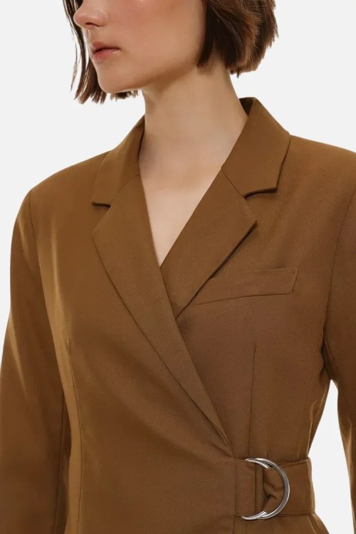 Belted blazer dress