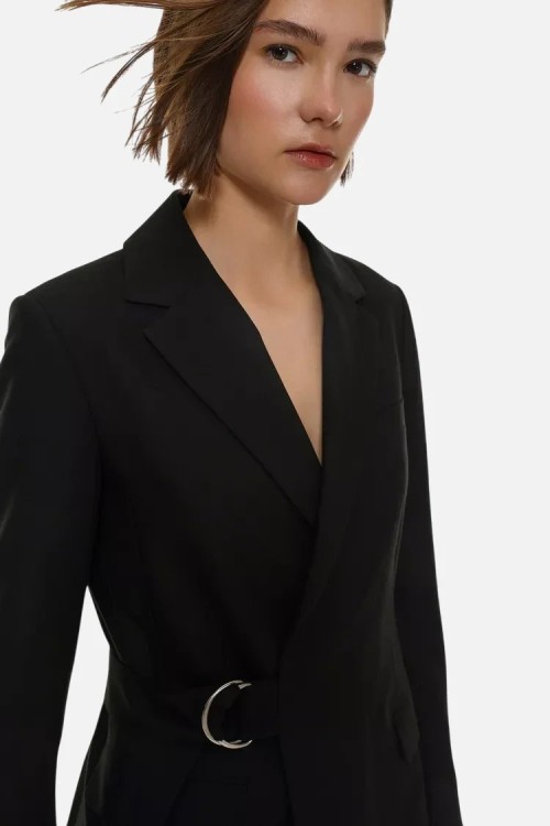 Belted blazer dress