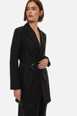 Belted blazer dress