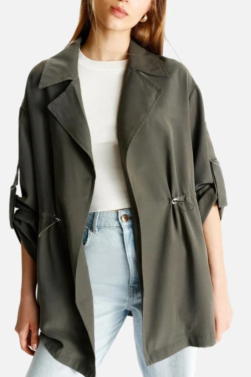 Flowing parka