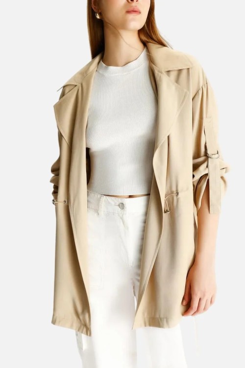 Flowing parka