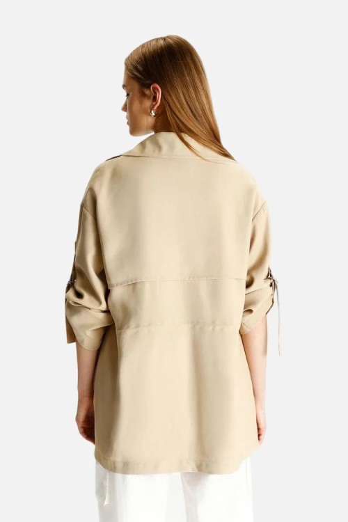 Flowing parka