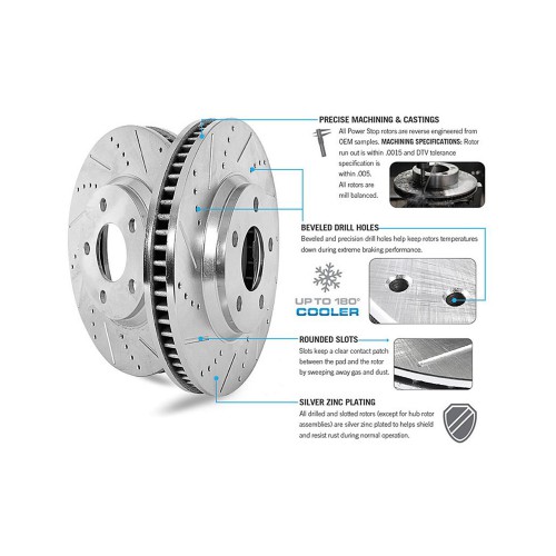 Power Stop® – Evolution Drilled and Slotted