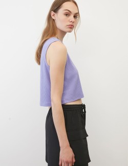 Cropped Top, Loose Fit With Tencel