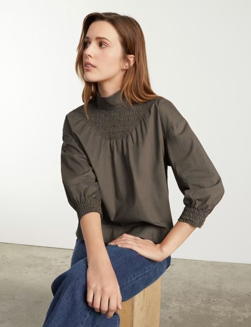 The Funnel-Neck Smock Top