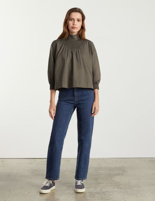 The Funnel-Neck Smock Top