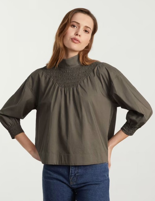 The Funnel-Neck Smock Top