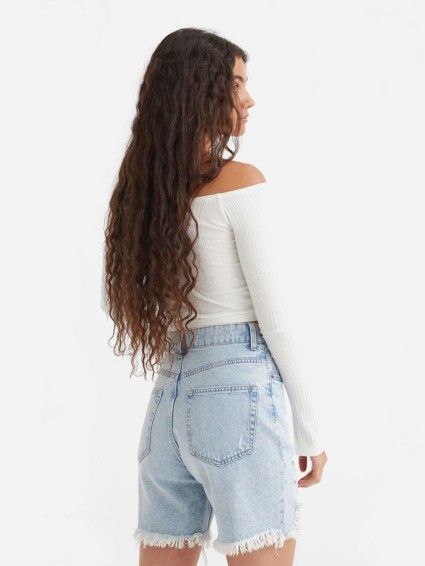Oversized Cotton Short